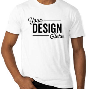 Custom Printed Short Sleeve White T-Shirt Available at MyPrintingDeals.com