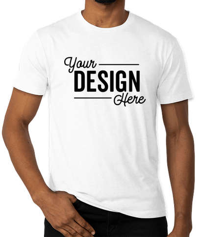 Custom Printed Short Sleeve White T-Shirt Available at MyPrintingDeals.com