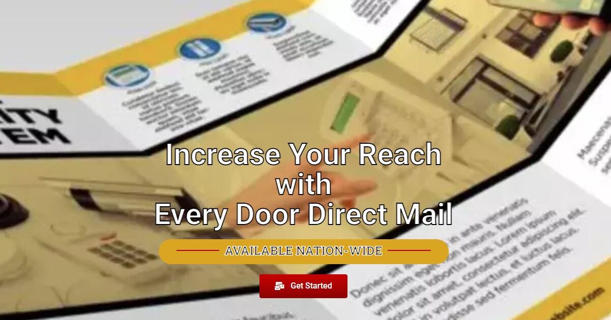 Increase your reach with Every Door Direct Mail from MyPrintingDeals. Available Nation-Wide! Call (951) 519-1635 or Visit myprintingdeals.com
